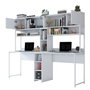 Hanah Home Escritorio de Estudio Blanco 210 cm